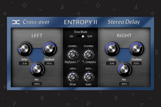Entropy II - Enhanced Stereo Delay  (VST, AU, AAX, LV2)